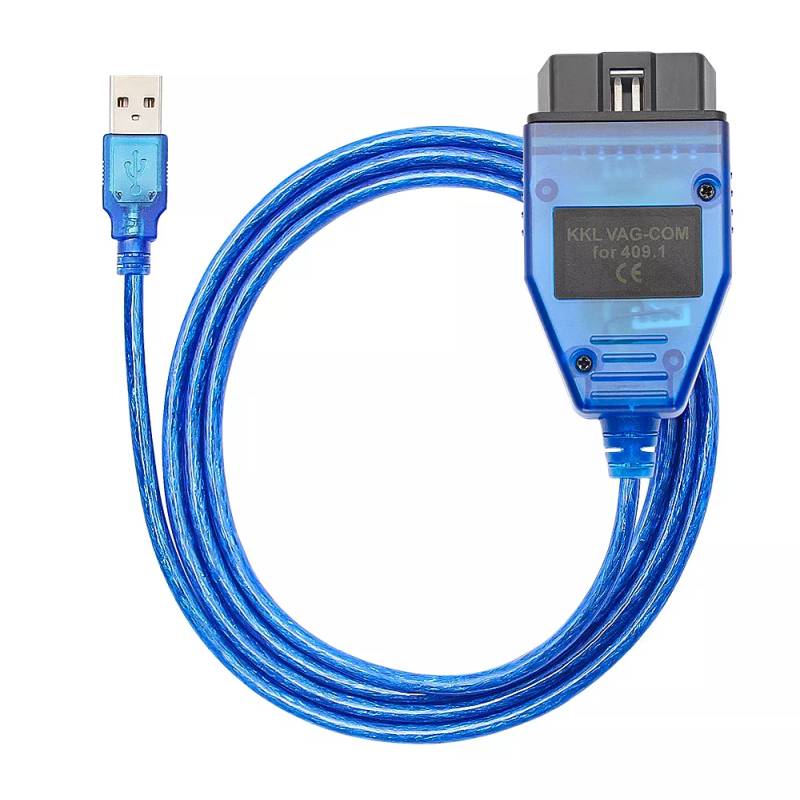 PROFI USB VAG KKL FTDI diagnostický kabel VW SEAT AUDI ŠKODA TRIUMPH TuneECU diagnostika modrá