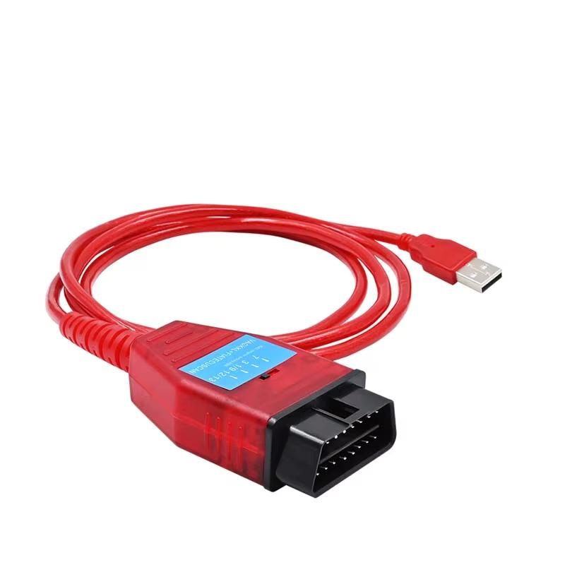 FIAT + VAG PROFI FT232 + 9241A KKL USB diagnostický kabel, diagnostika FIAT, Alfa Romeo, Lancia, Multiecuscan, FiatECUScan, červený