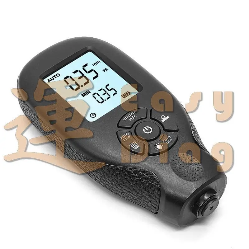 Měřič tloušťky laku HW300 černý - detektor + kalibrační set, síly laku karoserie aut