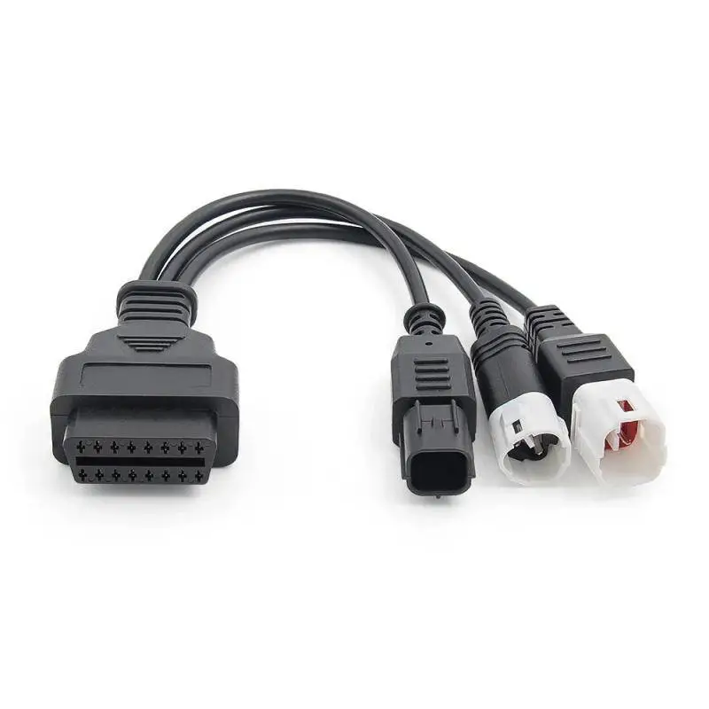 YAMAHA 3 pin + 4 pin + EURO 5 6 pin redukce OBD2 motocykl