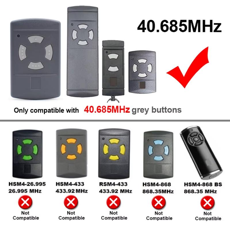 Dálkový ovladač pro pohony HÖRMANN HSM4 40 MHz