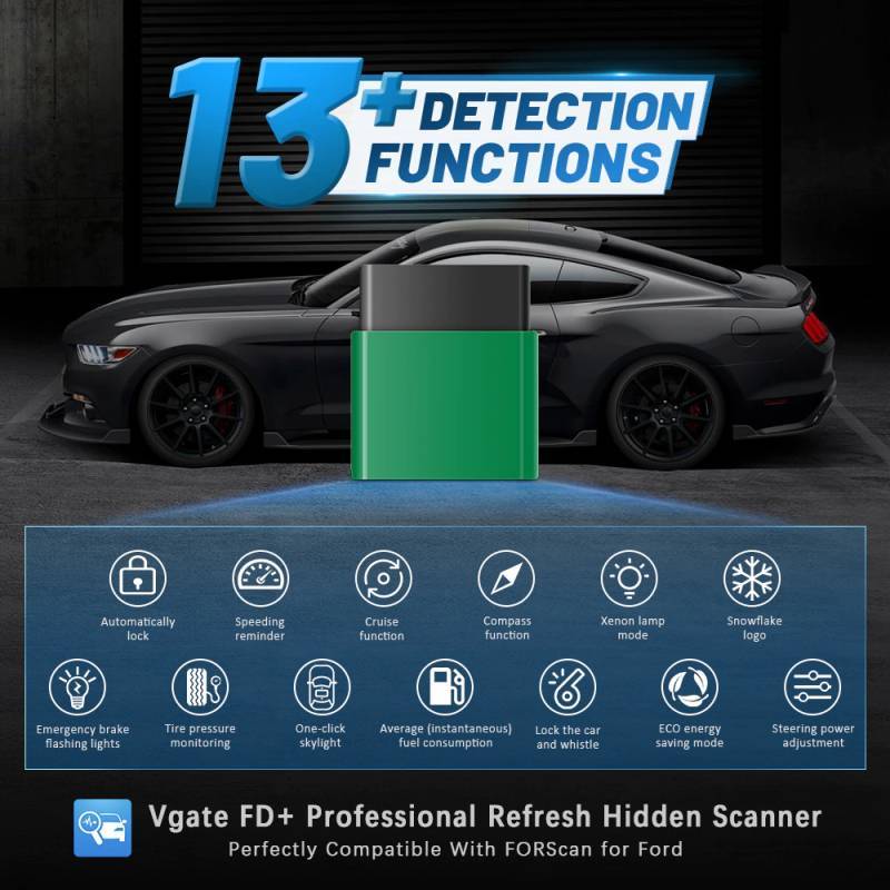 VLinker FD+ BLE+BT4.0 FORD ELM327 V2.2, CAN BUS BLUETOOTH, pro TORQUE, FORSCAN, BIMMERLINK BIMMERCODE - iPhone, Android