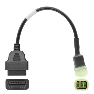 KAWASAKI 6 pin redukce OBD2 CAN BUS + K linka, motocykl, pro TuneECU - 6pin